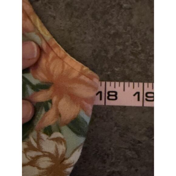 Rip Curl Dress Medium Tropical Tie Back Sundress Beach Midi Open Back Surfer - Picture 6 of 8